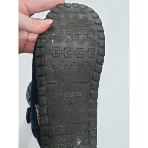 $Muk luk blue Nordic boot native tribal sweater midcalf button cozy womens sz 8 - Picture 7 of 7